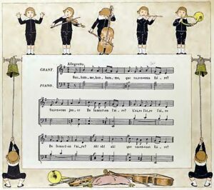 "La mist'en laire", Melodie und Klavierbegleitung