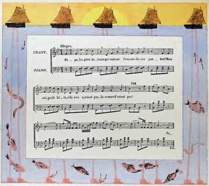 "Papa, les p'tits bateaux", Melodie und Klavierbegleitung